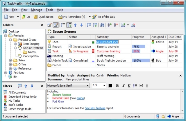 TaskMerlin Screenshot